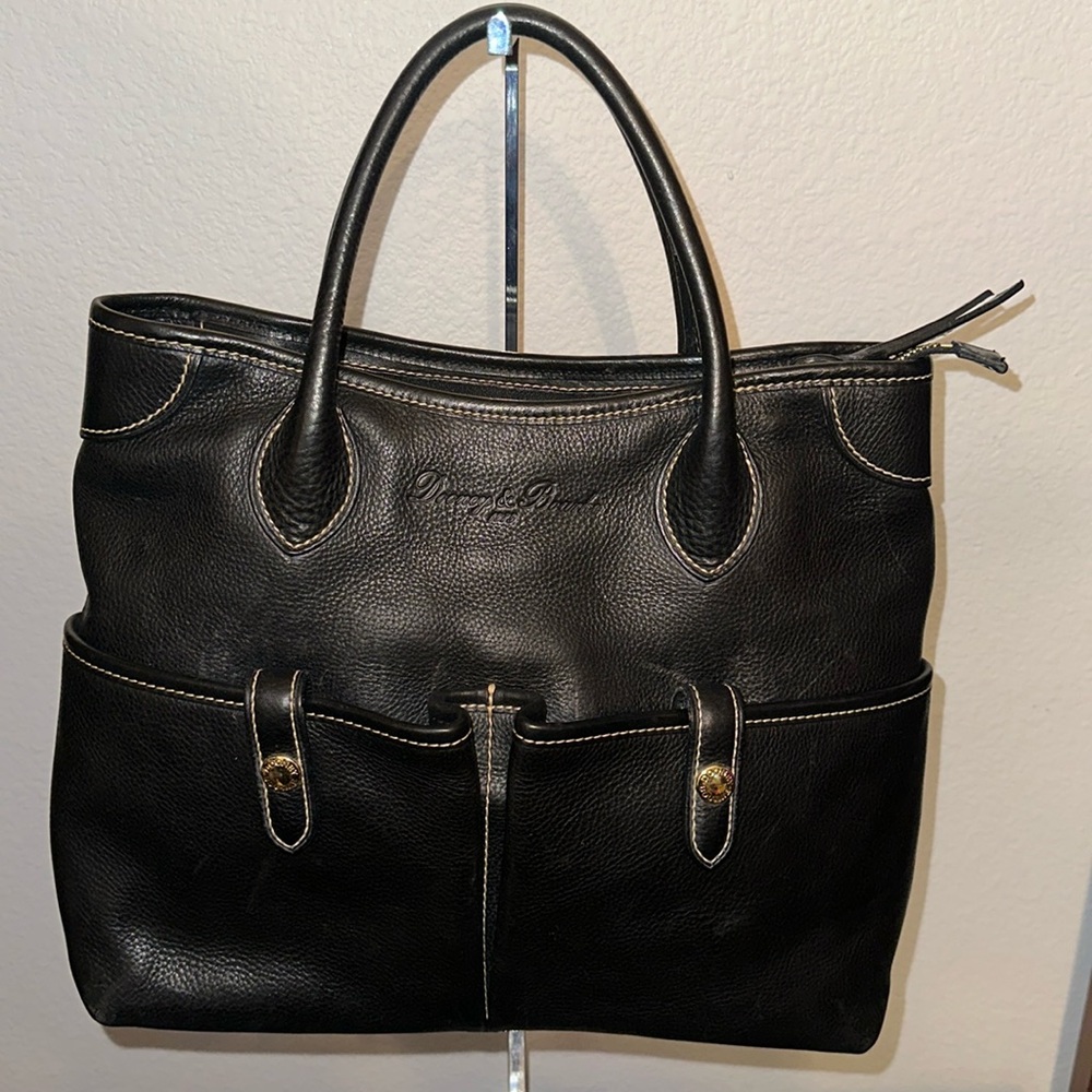 Dooney and Burke pebbled leather east west satchel